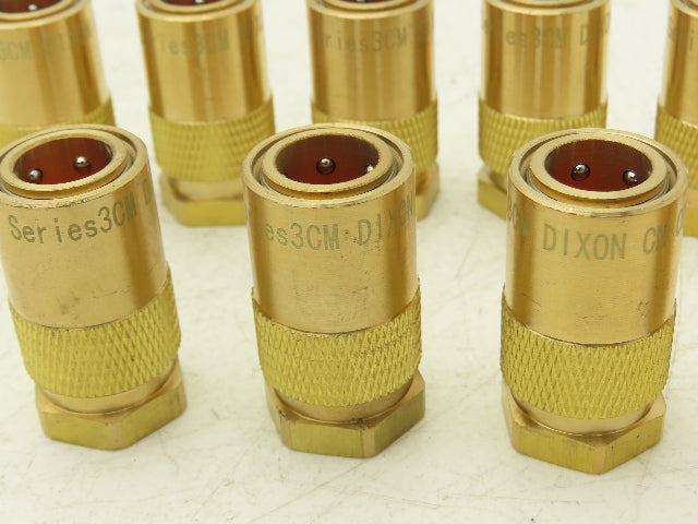Dixon 3CMF2-B-E Hydraulic Unvalved Coupler Industrial Mold  3/8" Body Lot of 10