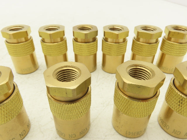 Dixon 3CMF2-B-E Hydraulic Unvalved Coupler Industrial Mold  3/8" Body Lot of 10