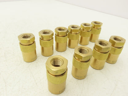 Dixon 3CMF2-B-E Hydraulic Unvalved Coupler Industrial Mold  3/8" Body Lot of 10