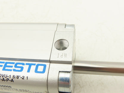 Festo ADVU-1 5/8"-2 1/2"-A-P-A Pneumatic Cylinder 1-5/8"Bore 2-1/2"Stroke 145PSI
