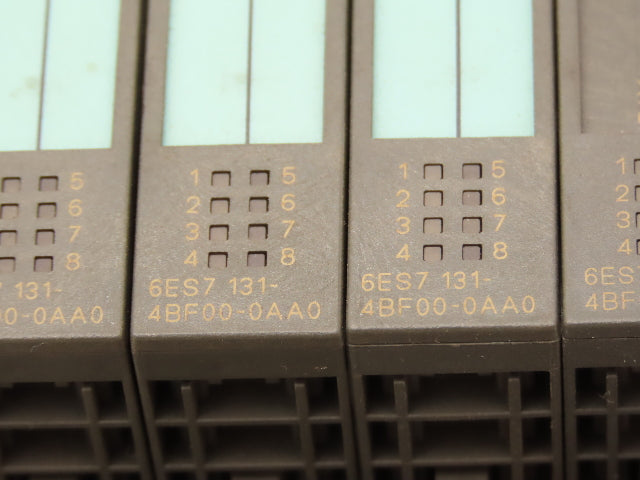 Siemens 6ES7 131-4BF00-0AA0 SIMATIC 8PT Digital Input W/Terminal 24VDC Lot Of 6