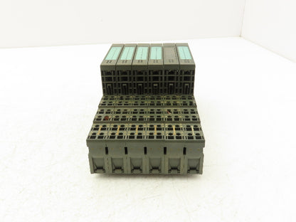 Siemens 6ES7 131-4BF00-0AA0 SIMATIC 8PT Digital Input W/Terminal 24VDC Lot Of 6