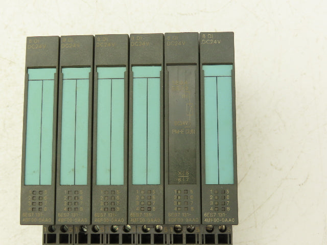 Siemens 6ES7 131-4BF00-0AA0 SIMATIC 8PT Digital Input W/Terminal 24VDC Lot Of 6