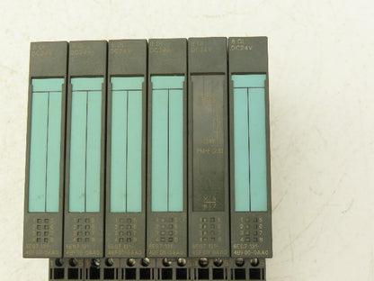 Siemens 6ES7 131-4BF00-0AA0 SIMATIC 8PT Digital Input W/Terminal 24VDC Lot Of 6