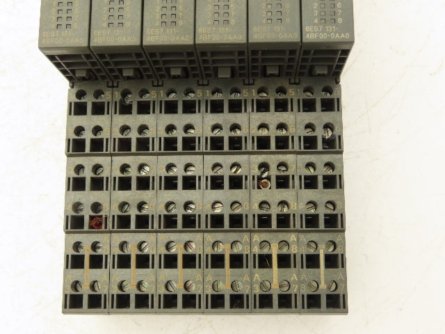 Siemens 6ES7 131-4BF00-0AA0 SIMATIC 8PT Digital Input W/Terminal 24VDC Lot Of 6