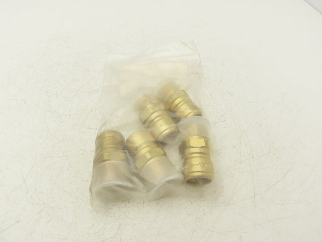 Dixon E8M8-B Hydraulic Quick Coupler Straight Through Male 1" Body Lot of 5