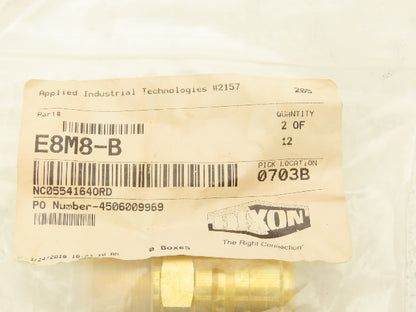 Dixon E8M8-B Hydraulic Quick Coupler Straight Through Male 1" Body Lot of 5