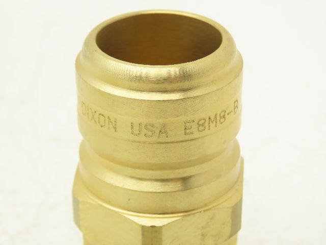 Dixon E8M8-B Hydraulic Quick Coupler Straight Through Male 1" Body Lot of 5