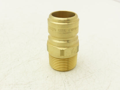 Dixon E8M8-B Hydraulic Quick Coupler Straight Through Male 1" Body Lot of 5