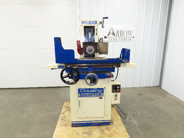 Clausing CSG-618 Equiptop Surface Grinder Manual Feed 6x18" Magnetic Chuck 3Ph