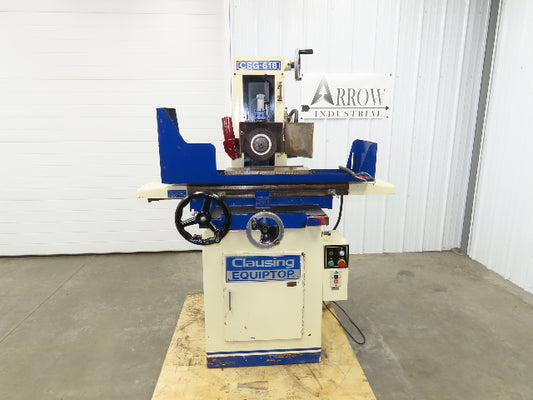 Clausing CSG-618 Equiptop Surface Grinder Manual Feed 6x18" Magnetic Chuck 3Ph