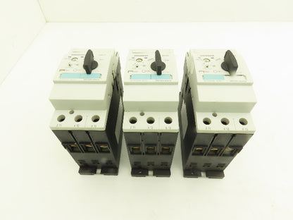 Siemens 3RV1031-4EA10 Circuit Breaker 22-32 Amp 30Hp 600VAC 3Ph Lot of 3