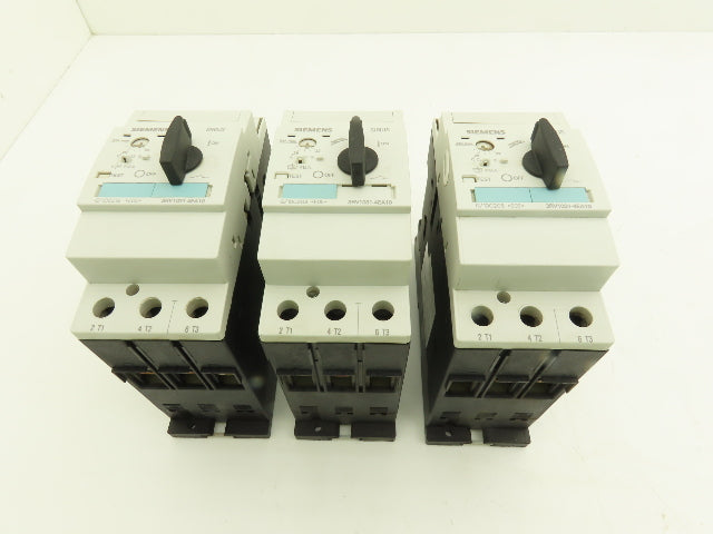 Siemens 3RV1031-4EA10 Circuit Breaker 22-32 Amp 30Hp 600VAC 3Ph Lot of 3