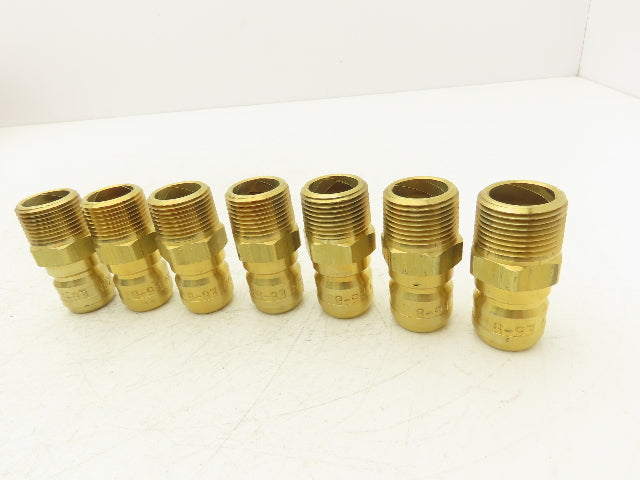 Dixon E6-B1 Hydraulic Quick Disconnect Straight Through Male 3/4" Body Lot of 7
