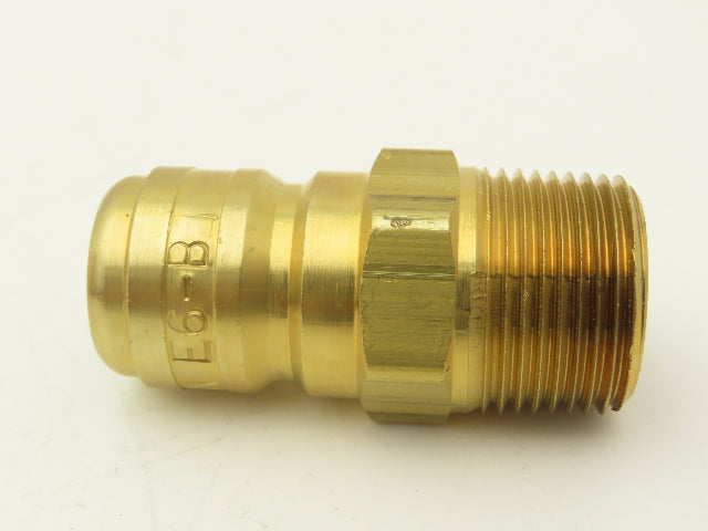Dixon E6-B1 Hydraulic Quick Disconnect Straight Through Male 3/4" Body Lot of 7