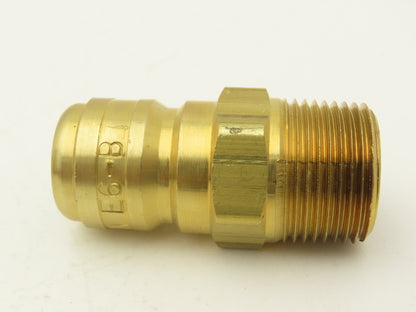 Dixon E6-B1 Hydraulic Quick Disconnect Straight Through Male 3/4" Body Lot of 7