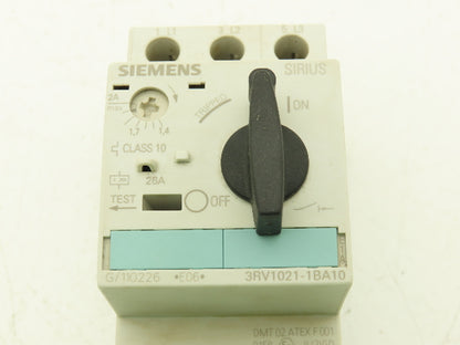 Siemens 3RV10211BA10 Motor Protection Switch Circuit Breaker 1.5Hp 600V Lot of 7