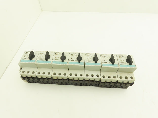 Siemens 3RV10211BA10 Motor Protection Switch Circuit Breaker 1.5Hp 600V Lot of 7