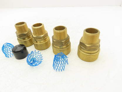 Dixon EM8-3-E Hydraulic Quick Disconnect Straight Through Socket 1" NPT Lot of 4