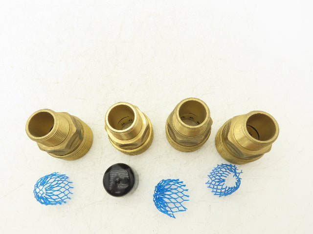 Dixon EM8-3-E Hydraulic Quick Disconnect Straight Through Socket 1" NPT Lot of 4