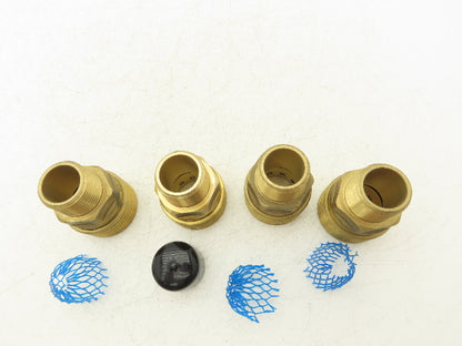 Dixon EM8-3-E Hydraulic Quick Disconnect Straight Through Socket 1" NPT Lot of 4