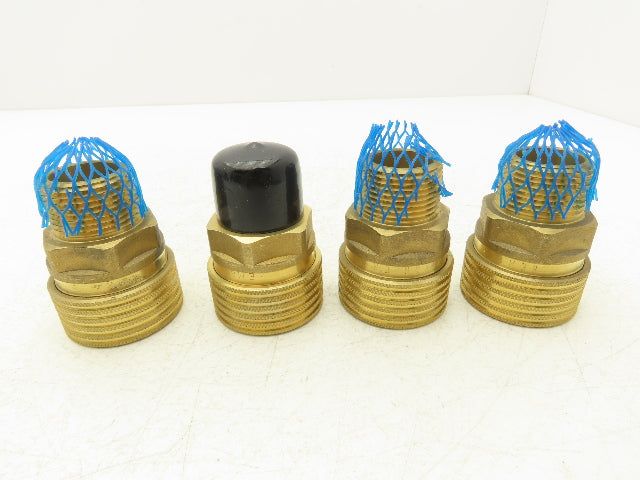 Dixon EM8-3-E Hydraulic Quick Disconnect Straight Through Socket 1" NPT Lot of 4