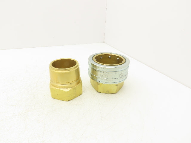 Hansen 20-ST/B20T56 Quick Disconnect ST Series Coupling 2-1/2" Socket/Plug 1 Set