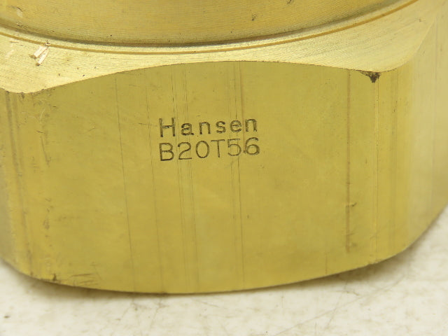 Hansen 20-ST/B20T56 Quick Disconnect ST Series Coupling 2-1/2" Socket/Plug 1 Set