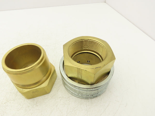 Hansen 20-ST/B20T56 Quick Disconnect ST Series Coupling 2-1/2" Socket/Plug 1 Set