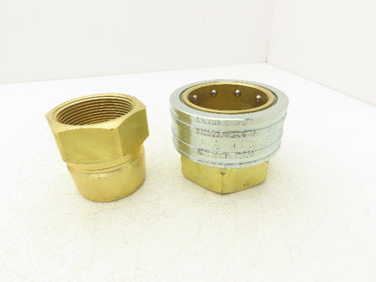 Hansen 20-ST/B20T56 Quick Disconnect ST Series Coupling 2-1/2" Socket/Plug 1 Set
