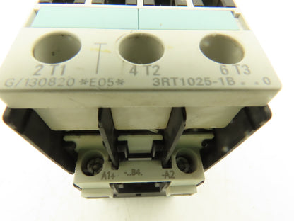 Siemens 3RT1025-1BB40 Motor Starter Contactor 24V Coil 15Hp 600V Lot of 3