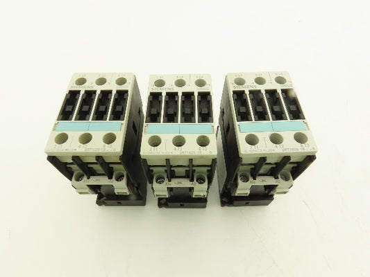 Siemens 3RT1025-1BB40 Motor Starter Contactor 24V Coil 15Hp 600V Lot of 3