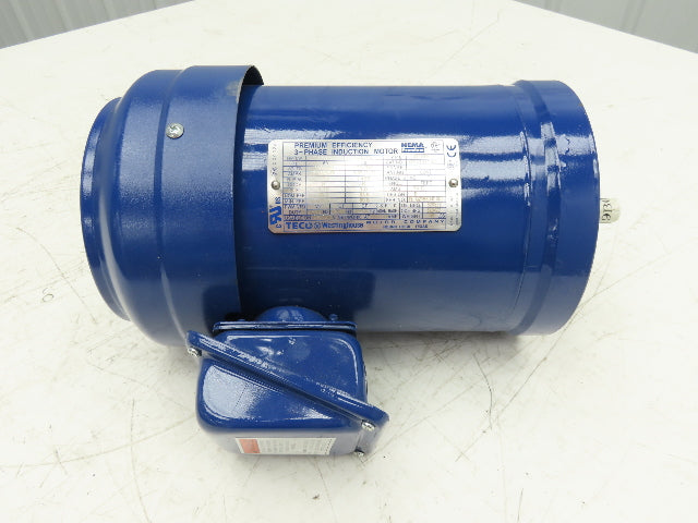 Teco Westinghouse GHV0014C AC Motor 1Hp 1750 RPM 230/460V 3PH 56C TEFC AETHPE