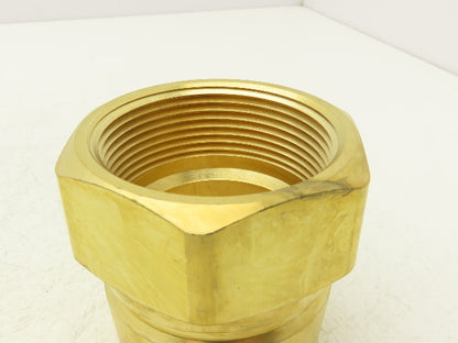 Hansen B20T56 Quick Disconnect Coupling 2-1/2" Straight Through Plug 2-1/2" NPTF