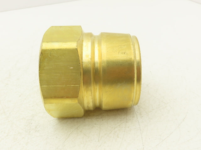 Hansen B20T56 Quick Disconnect Coupling 2-1/2" Straight Through Plug 2-1/2" NPTF