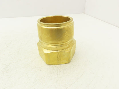 Hansen B20T56 Quick Disconnect Coupling 2-1/2" Straight Through Plug 2-1/2" NPTF