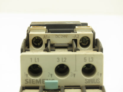 Siemens 3RT1025-1BB40 Motor Starter Contactor 24V Coil 15Hp 600V Lot of 2