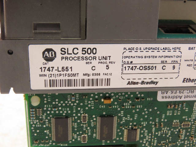 Allen Bradley 1747-L551 SLC 500 SLC 5/05 CPU Processor Controller Ser C Rev 5