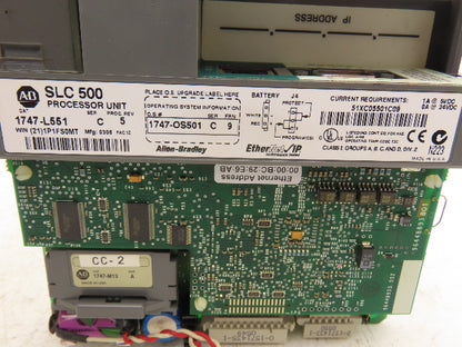 Allen Bradley 1747-L551 SLC 500 SLC 5/05 CPU Processor Controller Ser C Rev 5