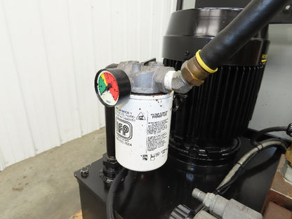 EHA Hydraulic Power Unit 20Gal Tank 2gpm 3770PSI Casappa Gear Pump 3Hp 3PH