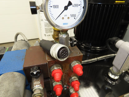 EHA Hydraulic Power Unit 20Gal Tank 2gpm 3770PSI Casappa Gear Pump 3Hp 3PH
