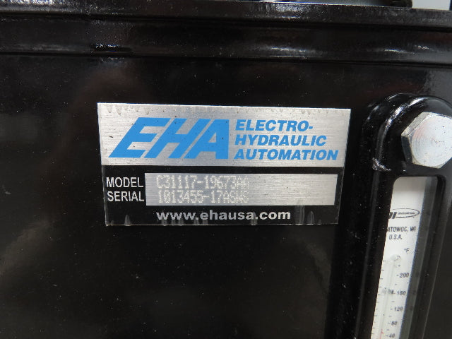 EHA Hydraulic Power Unit 20Gal Tank 2gpm 3770PSI Casappa Gear Pump 3Hp 3PH