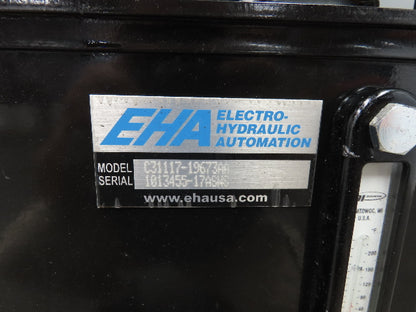 EHA Hydraulic Power Unit 20Gal Tank 2gpm 3770PSI Casappa Gear Pump 3Hp 3PH