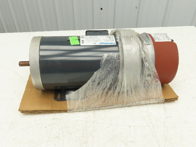 Marathon 56T17F15655A D456A Brake Motor 1Hp 1725 RPM 230/460V 3PH 56C TEFC