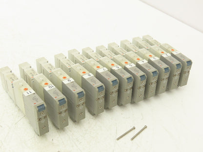 SMC SV1100-5FU Pneumatic Air Valve SV1000 Series 5-Port 2-Position 24V Lot of 11