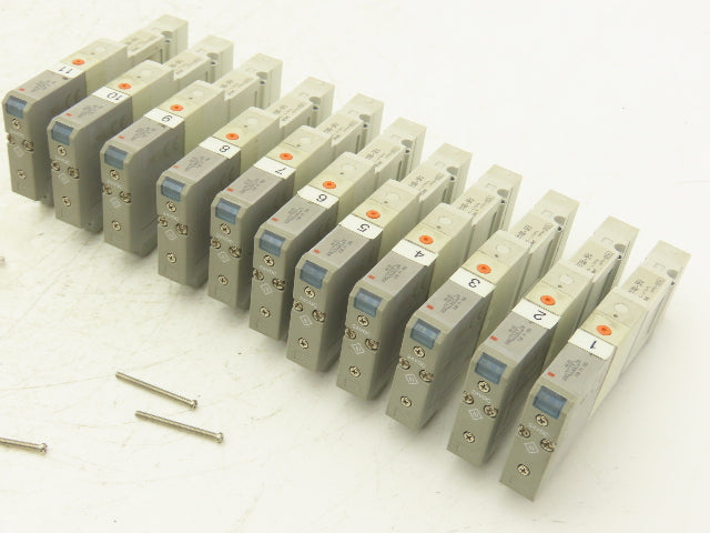 SMC SV1100-5FU Pneumatic Air Valve SV1000 Series 5-Port 2-Position 24V Lot of 11