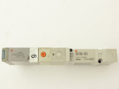 SMC SV1100-5FU Pneumatic Air Valve SV1000 Series 5-Port 2-Position 24V Lot of 11