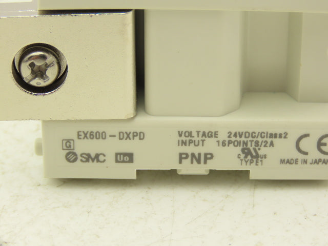 SMC EX600-DXPD 16 Point Digital Input Serial Interface 8xM12 PNP 24V Lot of 2