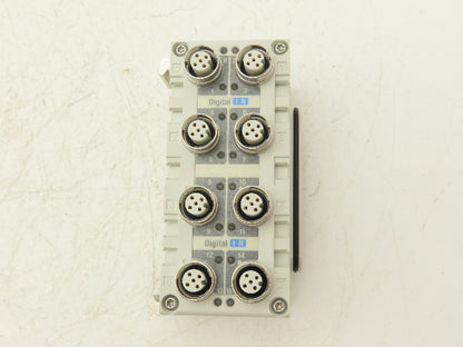 SMC EX600-DXPD 16 Point Digital Input Serial Interface 8xM12 PNP 24V Lot of 2