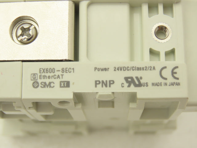 SMC EX600-SEC1 EtherCAT Fieldbus Serial Communication Interface PNP 100Mbps 24V